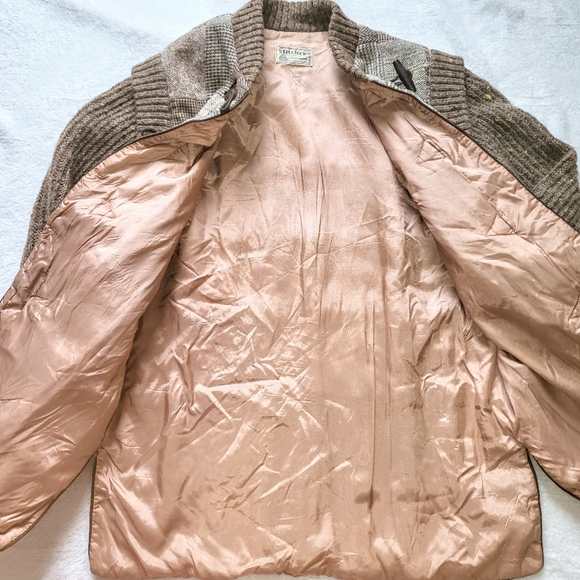 Vintage Irish Wool Patchwork Sweater Coat - Picture 4 of 8